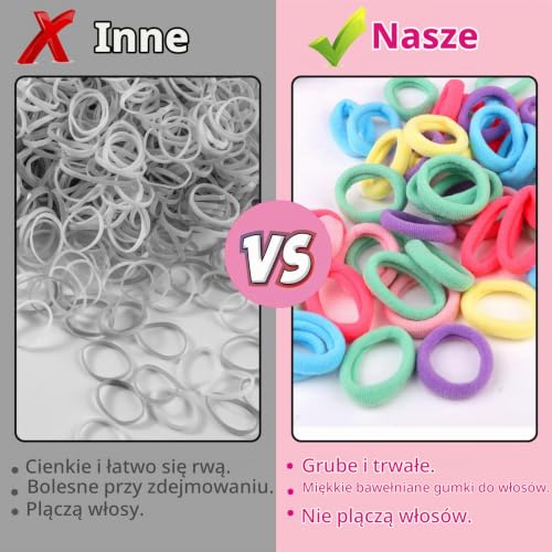 100 sztuk elastycznych gumek do włosów dla niemowląt, bawełniane opaski do włosów, małe, bezszwowe gumki do włosów, elastyczne, bez metalu, idealne dla dziewcząt i dzieci (beżowe)