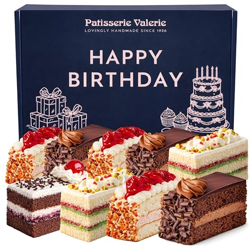 Patisserie Valerie Birthday Cake Slice Box - 10 Assorted Slices