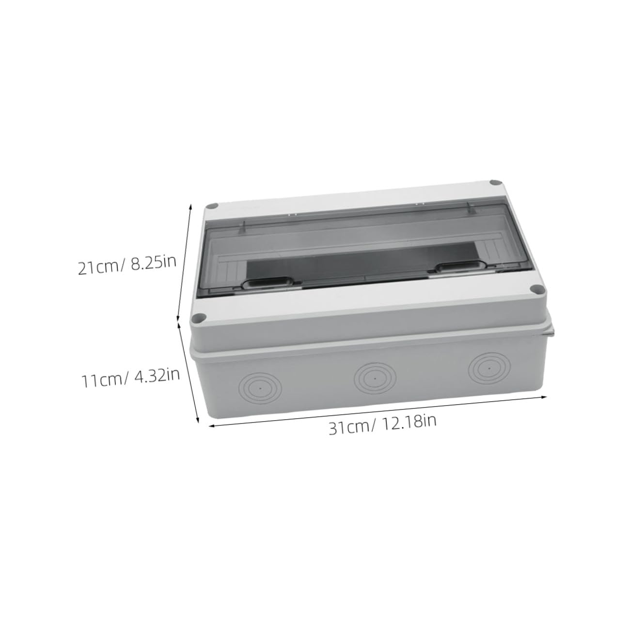 Yardenfun Scatola Elettrica Esterni Resistente alle Intemperie Coperchio Protegge Interruttore Automatico per Uso Domestico e Camper, Scatola di Protezione Distribuzione 15 Circuiti