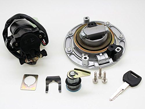 for for Honda CB900 919 Hornet 2002-2007 04 05 06 Motorcycle 12V Ignition Switch Lock Fuel Gas Cap Lock Seat Lock Key - (Color: Gas Cap with Keys)