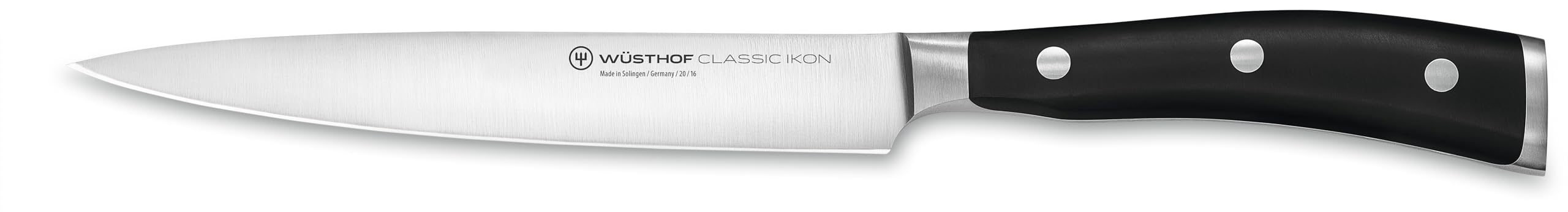 WÜSTHOF Classic Ikon Schinkenmesser 16 cm, Schwarz
