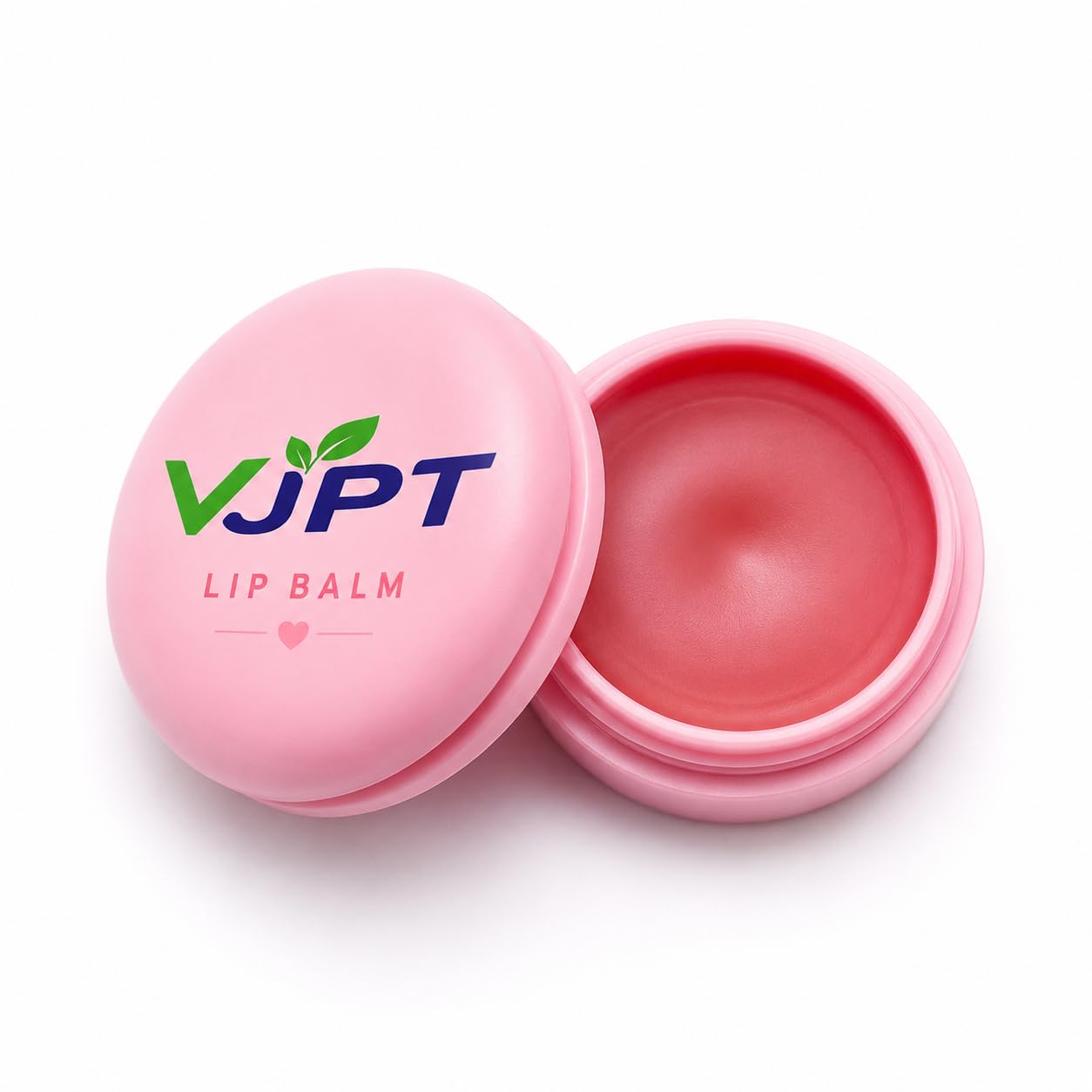 Empty Cosmetic Containers, Pink Round Lip Balm Jars with Red Interior, Reusable Makeup Storage, 4 Piece Set-image-49
