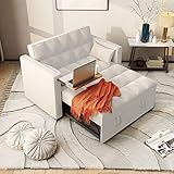 wirrytor 3 in 1 Multi-Functional Convertible Sleeper Sofa Bed, Modern Loveseat Sofa Couch Velvet Pul
