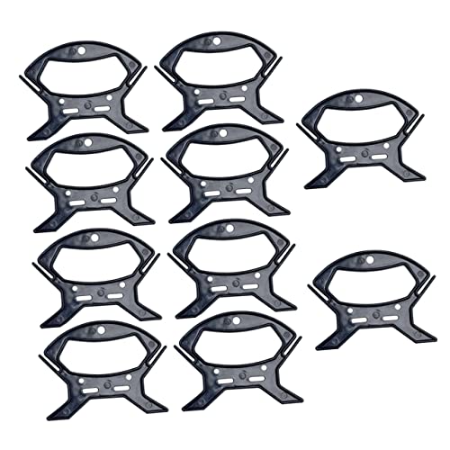 Supvox Rouleau de rangement de câble – Lot de 10 Enrouleurs de cordon multifonctionnels pour organiser les câbles et le stockage de filament 12 cm x 9 cm Plastique de haute qualité