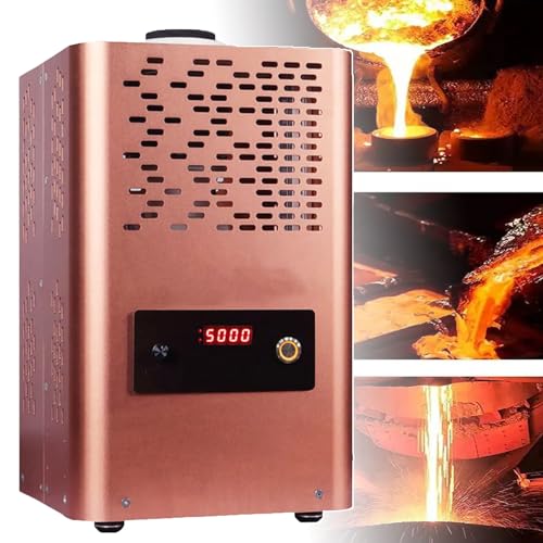 Horno de fusión eléctrico digital – fusión rápida de oro de 3 a 5 minutos, alta temperatura de 1600 °C, potencia ajustable para un procesamiento eficiente de metales