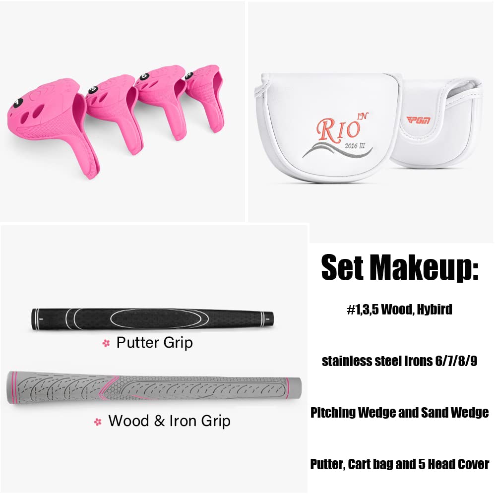 Amazon.co.jp: PGM Rio レディース 右利き用ゴルフクラブセット チタン