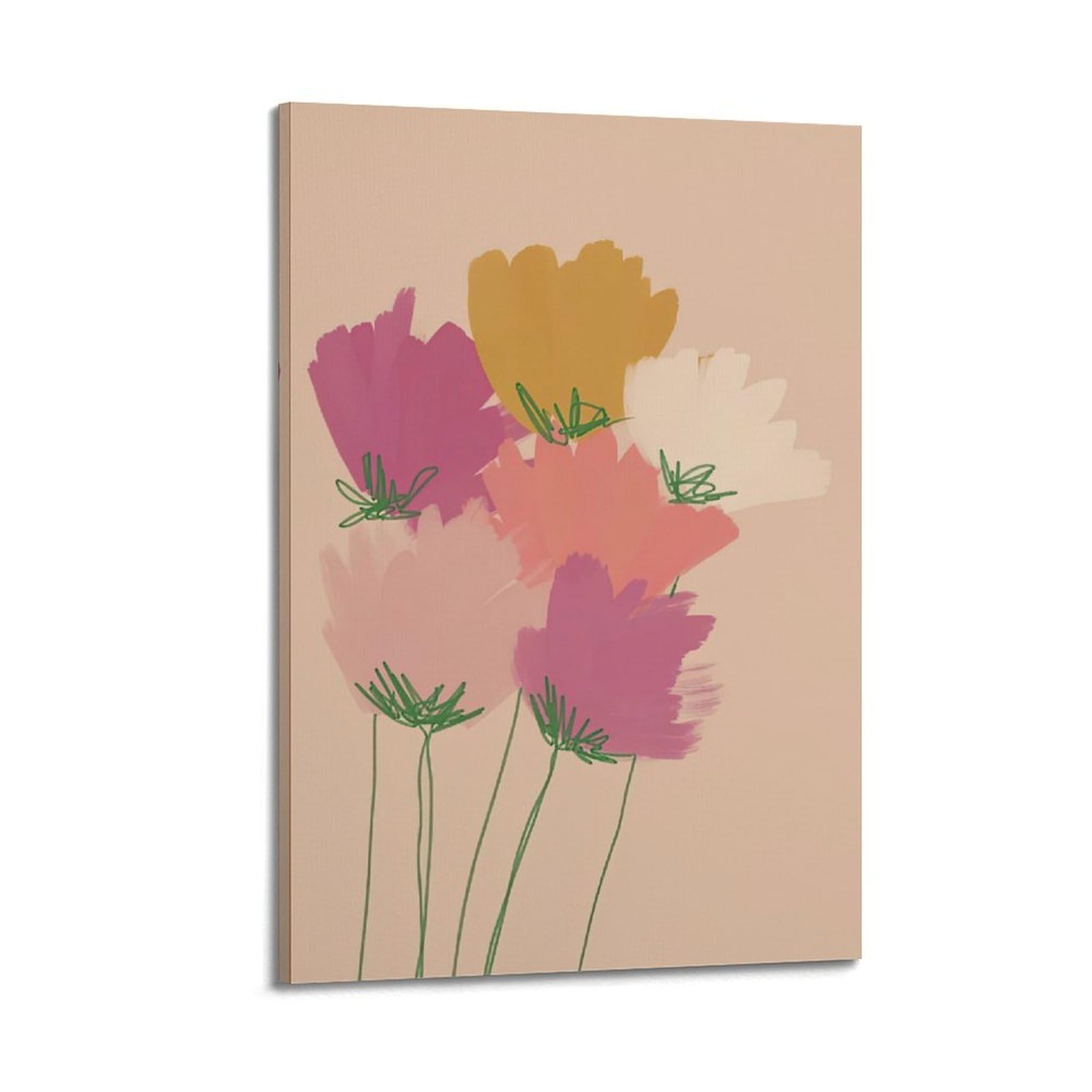 DLJGDS Simple Beautiful Plant Poster Painting Flowers Decorative Painting Canvas Wall Posters And Modern Family Bedroom Decor 24x36inch(60x90cm)