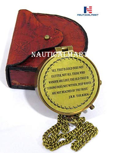 Brújula de bolsillo personalizada de latón miniatura 1