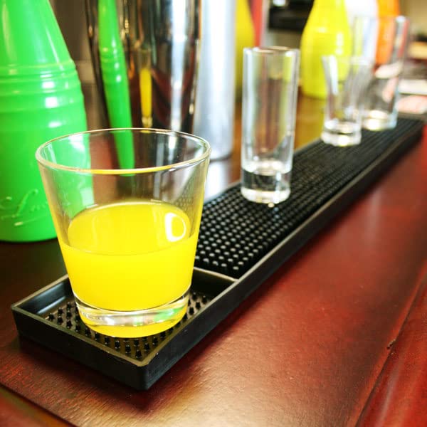 Bar@drinkstuff Alfombrilla de goma para barra de 24 pulgadas, paquete de 12