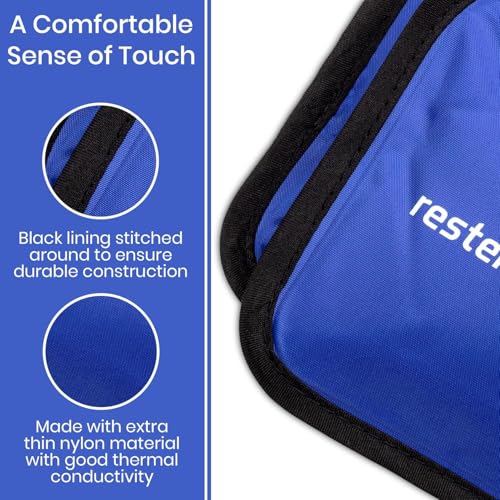 Image of Cold Therapy Gel Pack - Large 13x21.5 inch Ice Pack for Back, Knee, Legs, and Shoulders - Cold Ice Gel Pack Reduces Pain and Swelling from Injury and Surgery - Blue Cold Compress Pack by Rester's Choice