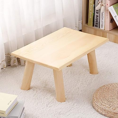 Miniatura 2 de Mesa de Centro Small Square Coffee Table Solid Wood Bay Window Low Table Bed Desk Living Room Bedroom Balcony Dining Table Simple Pine Computer