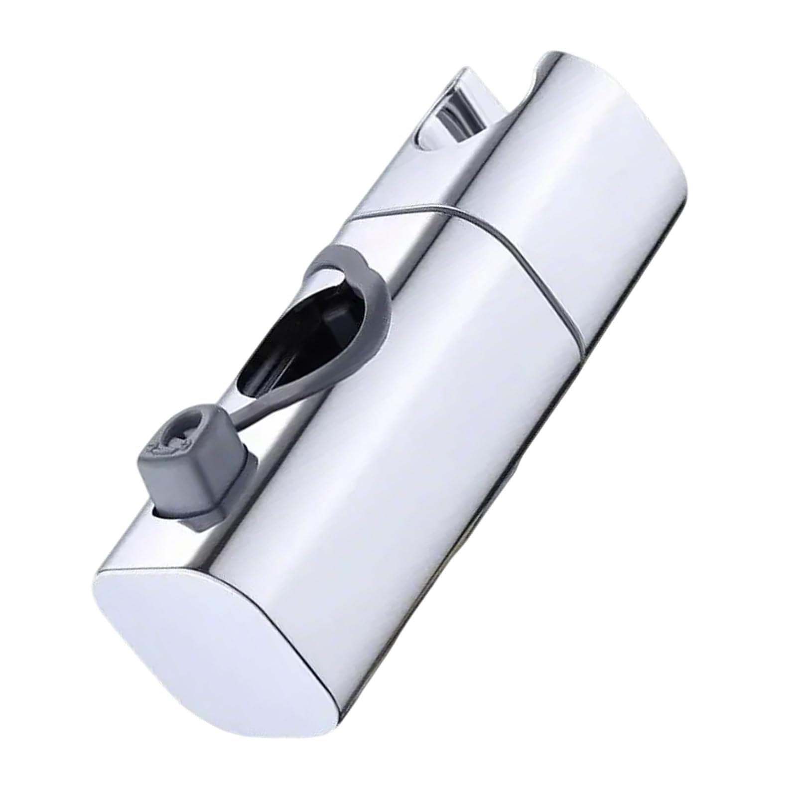 Round Pipe Shower Head Holder Rotating Sprays Head Holder Adjustable Sprayer Fixed Base Replacement Risers Rails Brackets Adjustable Shower Risers Rails Brackets Hardware