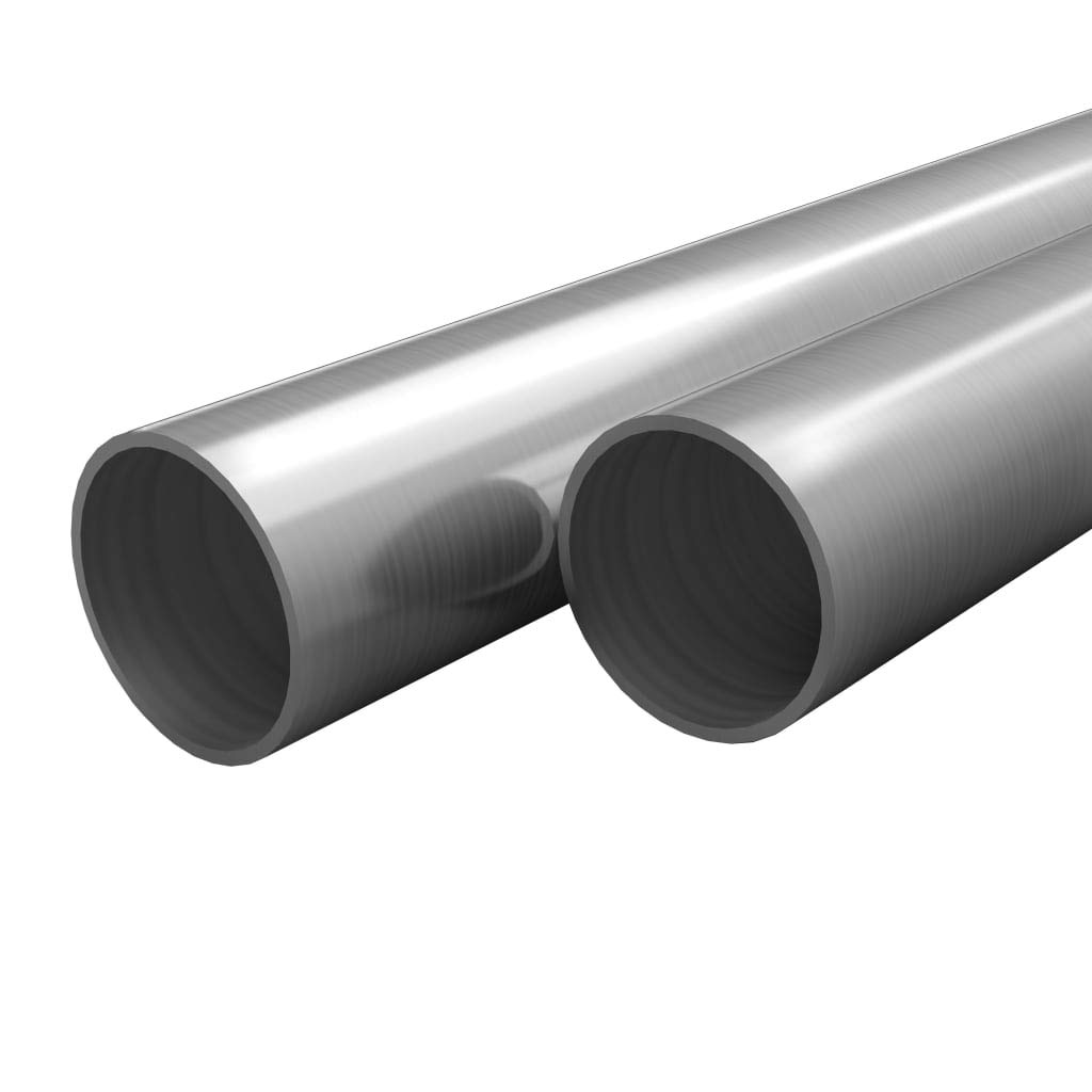 Materiały budowlane 2 szt. rur ze stali nierdzewnej okrągłe V2A 2 m 70 x 1,8 mm sprzęt