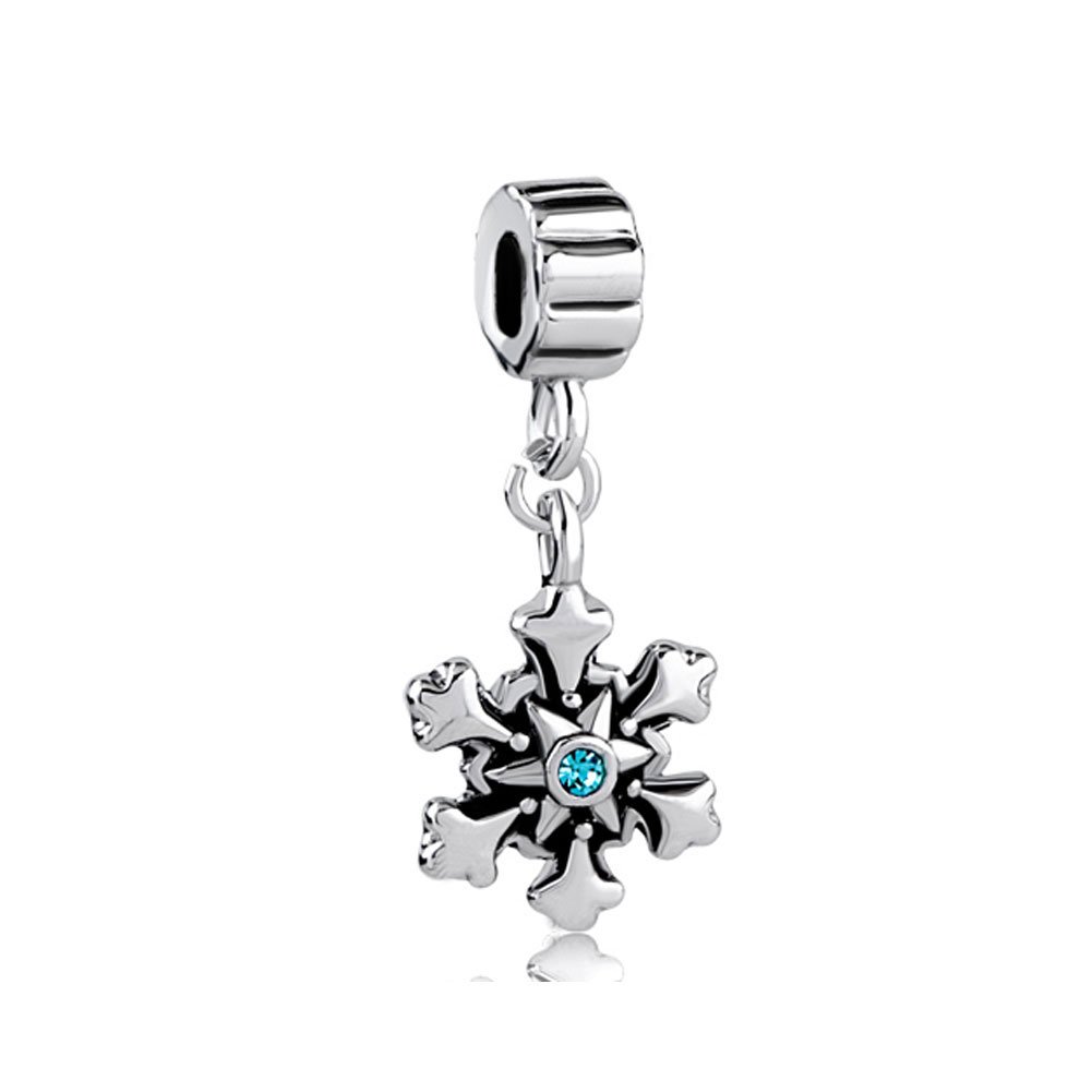 Third Time Charm Frozen Snowflake Charm for Charms Bracelets
