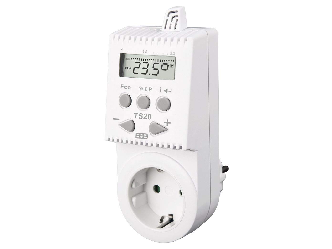 Elektrobock TS20 Thermostat 3680W Weiß, 54 x 137 x 85 mm