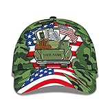 Mujer Hombre Gorra De Béisbol Casuales Aire Libre Gorra Clásica Gorra-Deportiva para Caza Pesca Trucker Impresión 3D Personalizada De Militares Estadounidenses: Orgullosos Veteranos De EE. UU.