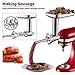 GVODE Meat Grinder Attachment for Kitchenaid Stand Mixer, Meat Grinders Includes 4 Grinding Plates, 3 Sausage Stuffer Tubes, 2 Grinding Blades, For Kitchenaid Mixer Attachments