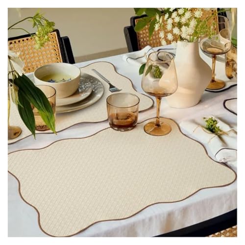 Napperon de cuisine en dentelle rectangulaire imperméable chic pour table - 3