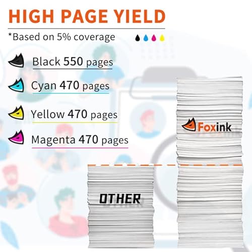 FOXINK 502XL Cartucce d'inchiostro compatibili per...