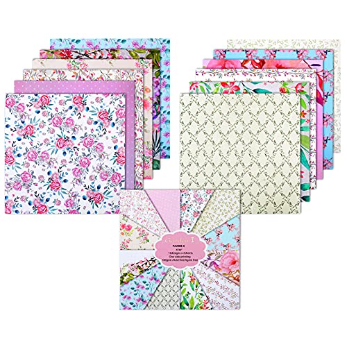 Yarumi Cardstock Paper Pad 12X12 Inches,Lovely Garden Cardmaking Paper Pack Floral Spring-Themed Scrapbook Paper Single-Sided Patterns Printing Decorative Paper Craft Paper Photo Album Decor-24 Pages #TOP1