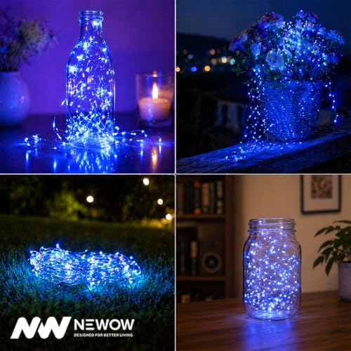 Image of NW USB String Light | USB Light | Decoration Copper USB Powered | 100 Led Light | 10 Meters Light Color- Blue (Pack of 8)