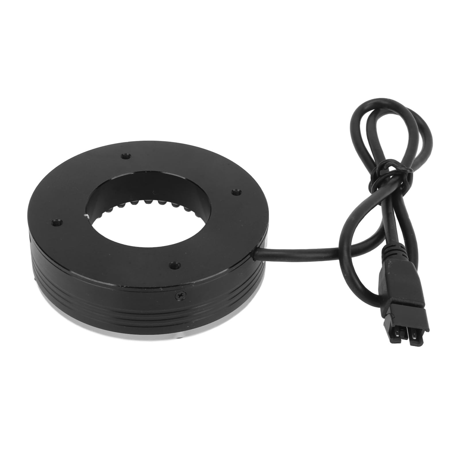 Microscopio Anillo de luz LED Ángulo ajustable de 90 grados Fuente de luz de iluminación brillante para microscopio estéreo binocular industrial Aleación de aluminio ABS 70 mm de