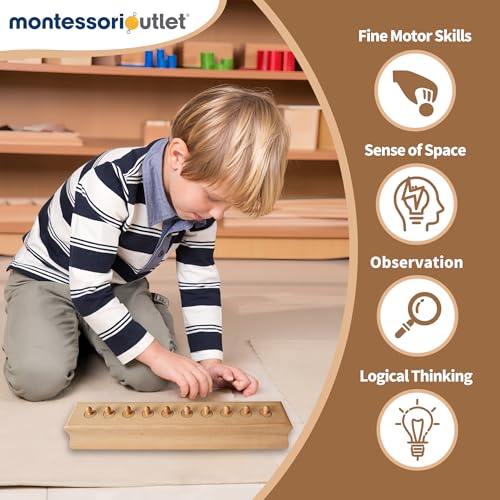 Image of MONTESSORI OUTLET Cylinder Block (Part 4) for Children Aged 3-6 Montessori Education at School and Home