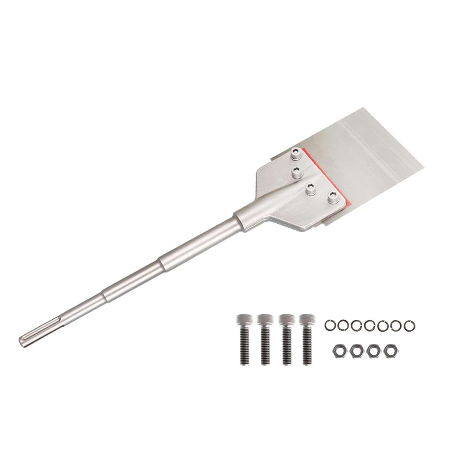 marddpair Floor Scraper 6 Inch Scraper Tile Demolition Bit Long Handle for Rotary Hammer Drills (6 x 25 Inch)