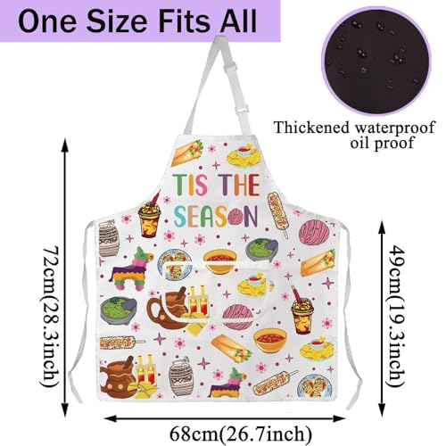 Tablier de Noël mexicain idée cadeau originale pour cuisinier