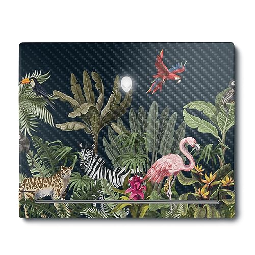 Image of MightySkins Carbon Fiber Skin Compatible with Alienware X16 R1 (2023) Full Wrap Kit - Tropical Kingdom | Protective, Durable Textured Carbon Fiber Finish | Easy to Apply | Made in The USA