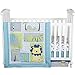 Jungle Roar Safari Animal Theme Neutral 4 Piece Baby Crib Bedding Set