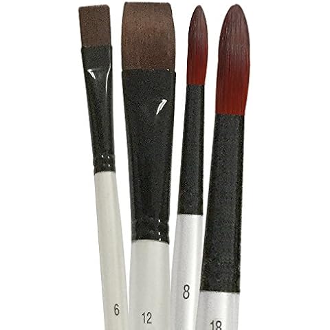 Robert Simmons Simply Simmons Long Handle Brush Sets Synthetic Set of 4 Cover
