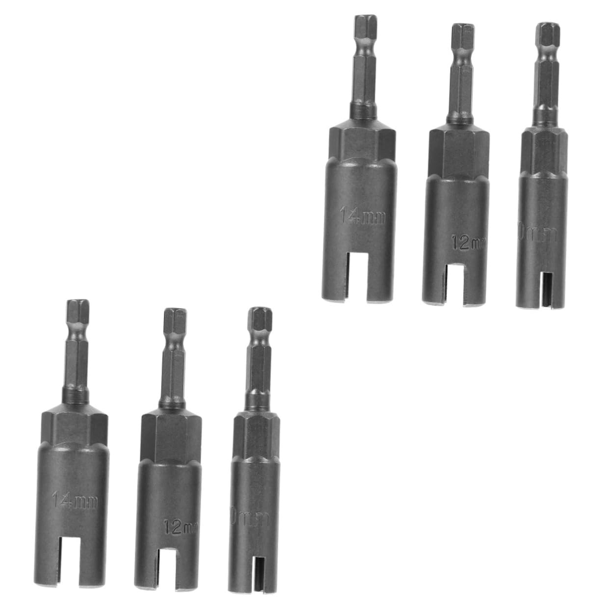 Angoily 6 pcs Wing nut socket eyebolts eye bolt screwdriver bits nut drivers Wrenches Tools slot wing nuts drill