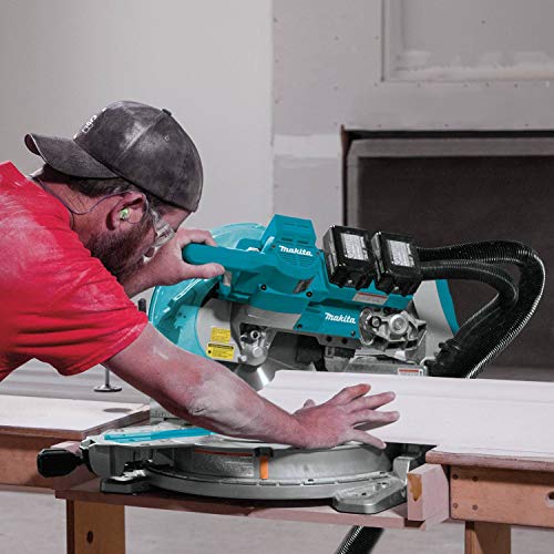 Makita Xsl04Ptu 18V X2 Lxt Lithium-Ion (36V) Brushless Cordless 10" Dual-Bevel Sliding Compound Miter Saw Kit, Aws & Laser (5.0Ah) #TOP6