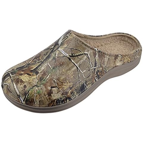 Realtree Men's Camouflage Clog Slip-on Shoe, with Lining, Size 7 to 13, Camouflage Pattern, 7 UK Cover