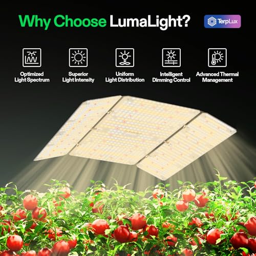 Image of VIVOSUN LumaLight 400W LED Grow Light, Full Spectrum Plant Light and S448 4x4 Grow Tent 48 inchx48 inchx80 inch Mylar Tent for Indoor Plants