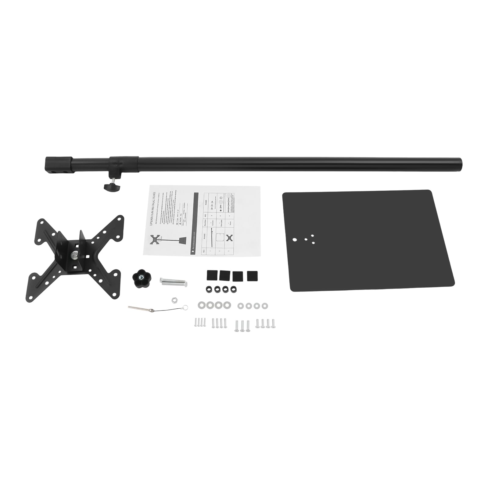 Soporte de TV de pie para TV, altura y ángulo ajustable, compatible con televisores de 14 a 43 pulgadas, capacidad de carga de 20 kg
