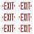 Sunco Lighting 6 Pack LED Exit Sign with Emergency Light, Commercial Grade Double Sided Fire Exit Lights, Backup Battery, Illuminated Emergency Exit, 120-277V, Dual Mounting, UL 94V-0 Fire Resistant