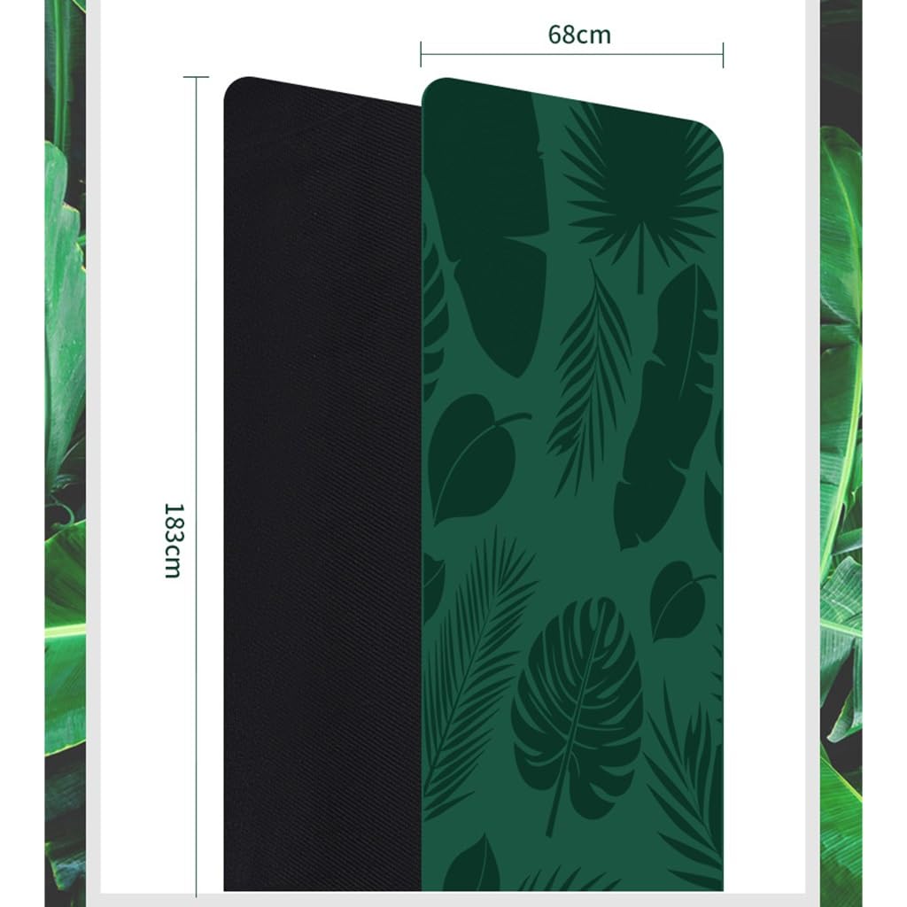 Yoga-Matte Umweltfreundlich PU Rutschfest Fitness-Übungsmatte Premium Bedruckt 72 "x26" Extra Dick 5MM Trainingsmatte für Bikram, Hot Yoga (Color : Style3)
