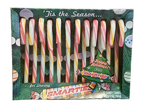 Smarties Candy Canes 'Tis the Season 12 candy canes