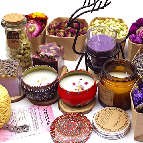 image for Oameusa Organic Dried Flowers-Candle&Soap Making,Caffeine-Free Tea, Gl