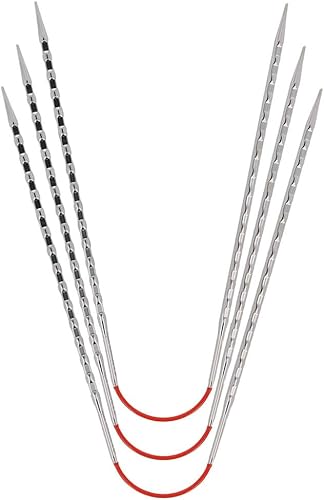 Miniatura 9 de Addi CrasyTrio Novel Long, 11.8 in x 0.118 in, Plata