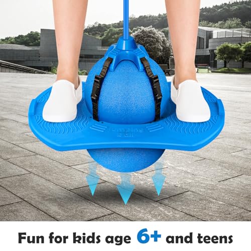 image for Christoy Pogo Jumper with Handle and Ball Pump, High Jump Toy Bounce J