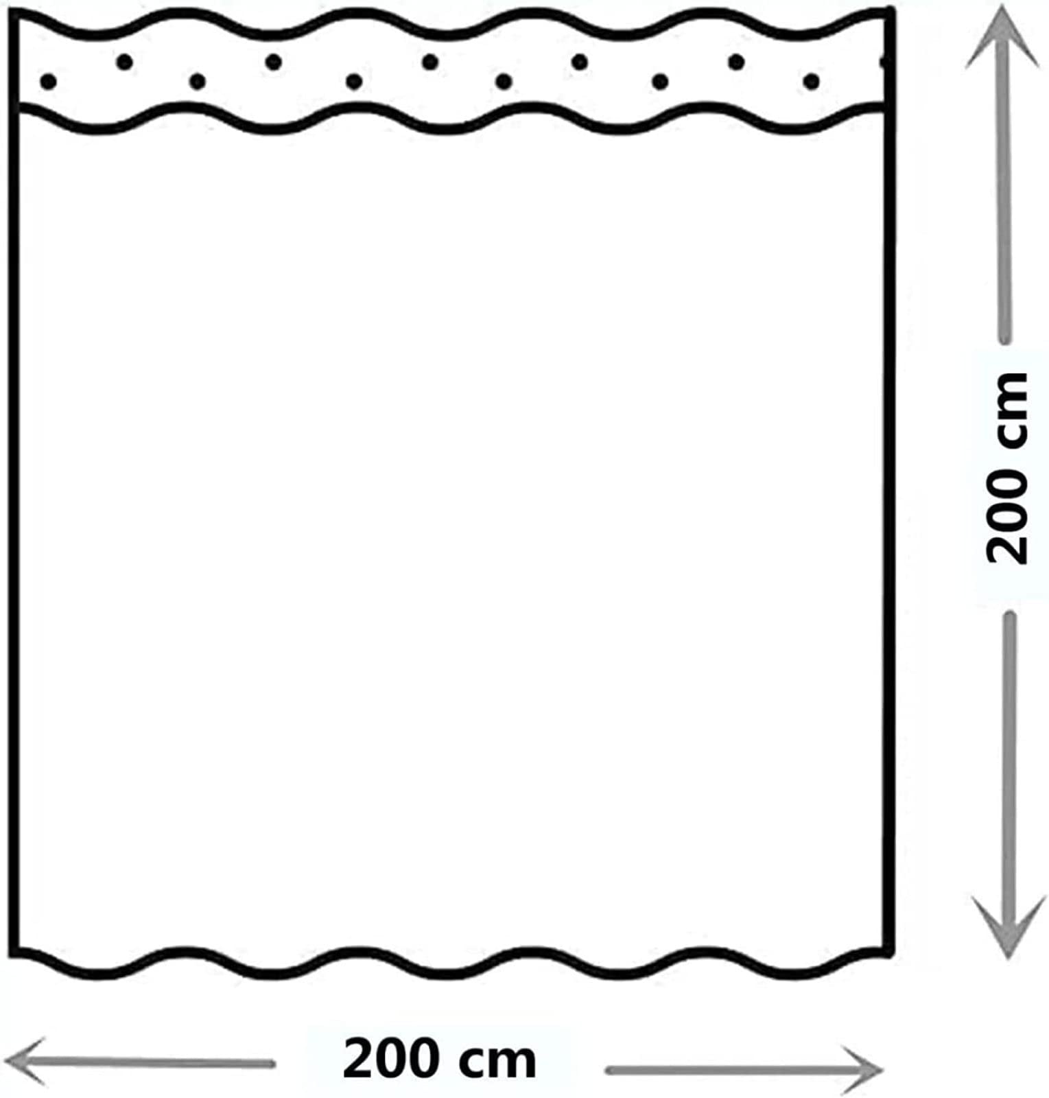 3D-Duschvorhang Japan-Stil Mit Fuji-Berg Druck – 200x210 Cm, Wasserabweisend, Mit 12 Haken