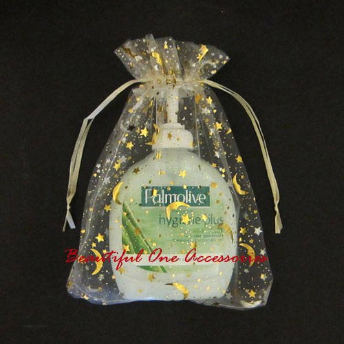 50 sacchetti di organza 17 x 23 cm - Gold