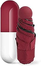 Cute Capsule Umbrella for Rain, Wind Proof, Foldable Pocket Capsule Compact Travel Umbrella, Lightweight Anti-UV With Case Pill Umbrella For Men/Women/Boys/Girls/Kids.