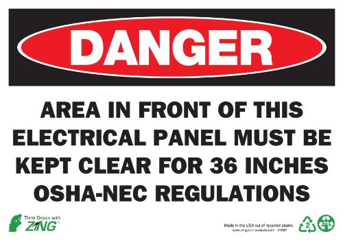 Panneau de sécurité écologique Zing 1089 signalisation plastique