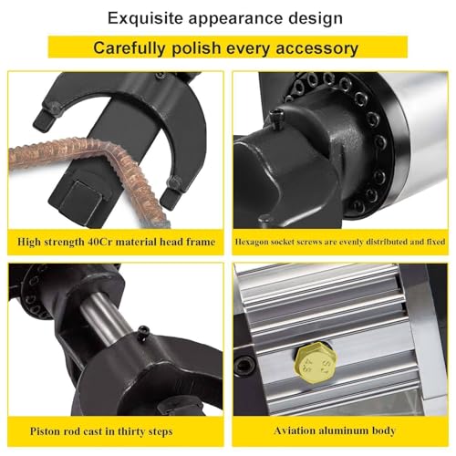 Máquina de dobra e endireitamento de vergalhões hidráulico Máquina portátil de dobra de vergalhões M