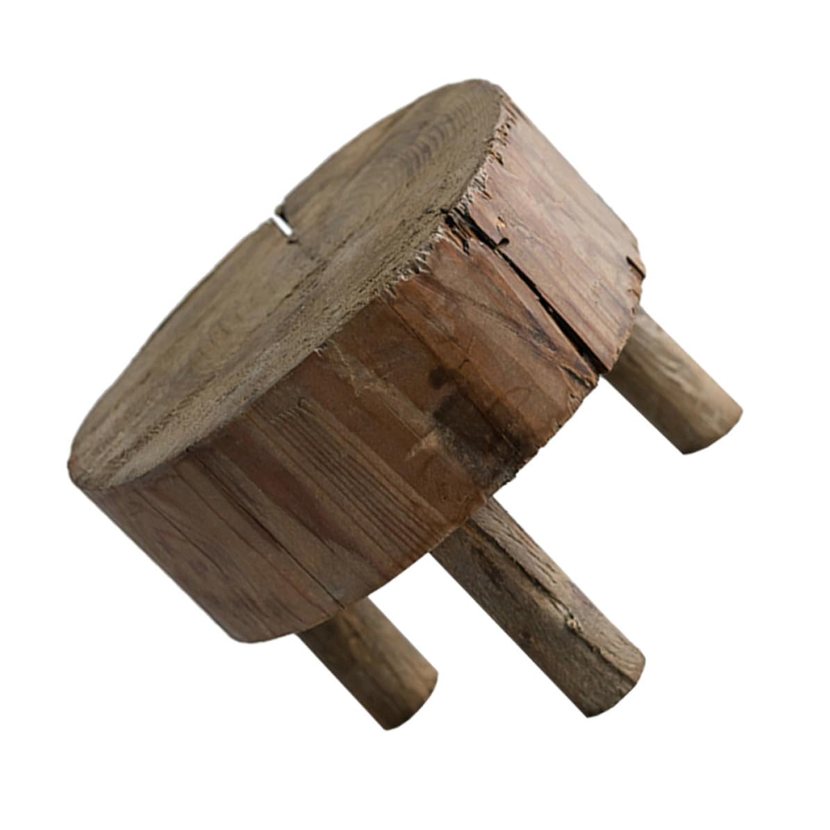 Taburete pequeño de madera AKOOSY, soporte decorativo y rústico para sesiones de fotos