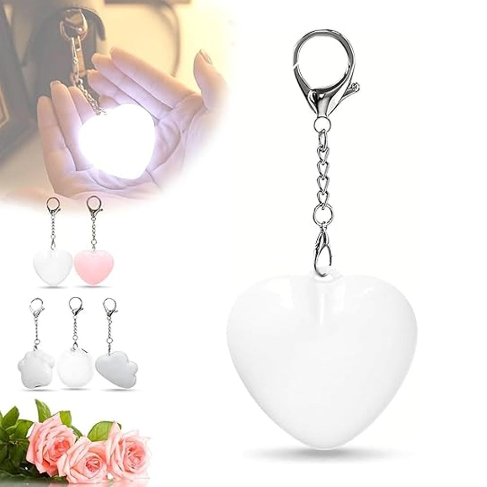 Luce Da Borsetta A Forma Di Cuore Con Sensore Tattile E Ricarica USB - Mini Lampada Per Borsa, Regalo Per Lei, 4 Colori